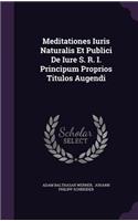 Meditationes Iuris Naturalis Et Publici de Iure S. R. I. Principum Proprios Titulos Augendi