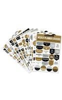 Planner Stickers Blk/Gold