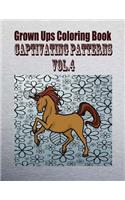 Grown Ups Coloring Book Captivating Patterns Vol. 4