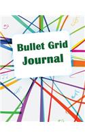 Bullet Grid Journal: Colorful Graphic: Bullet Grid Journal, 150 Dot Grid Pages (8"x10") Dot Grid Journal for Design Book, Work Book, Planner, Dotted Notebook, Bullet Jou