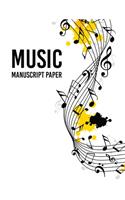 music notebook wide staff manuscript
