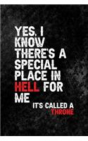Yes, I Know There's a Special Place In Hell for Me. It's Called a Throne