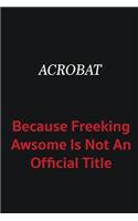 Acrobat because freeking awsome is not an official title