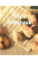 Music Notebook: Blank Music Sheet Notebook: Music Manuscript Paper, Staff Paper, Music Notebook 13 Staves, 8.5 x 11, A4, 110 pages perfect for Songwriting, Theory, 