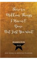 Hamilton Calendar 2020: 2020 Weekly & Monthly Planner Schedule Organizer Logbook, Appointment Notebook, 12 Months January 2010 through December 2020, Alexander Hamilton Rev