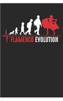Flamenco Evolution: Notebook/Diary/Organizer/Dotted pages/ 6x9 inch