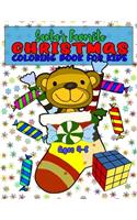 Santa's Favorite Christmas Coloring Book for Kids Ages 4-8: Fun Children's Holiday Activity Coloring Book for Boys and Girls