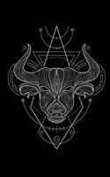 Notebook: Zodiac Design (Taurus, the Bull)