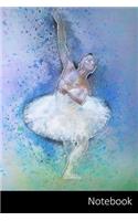 Notebook: Ballet Ballerina themed ruled Notebook / Journal / Diary / Composition Book / Planner / Log Book / Notes - 6 x 9 inches (15,24 x 22,86 cm), 110 wide