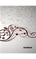 NoteBook: Graphic Flower On The Cover This notebook journal with 110 pages (8.5 x 11) inches, bulletdot 36pages, graph 36pages and Dashlines 38pages(1 Graphic Flower on the Cover)
