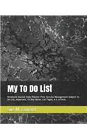 My to Do List