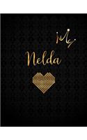 Nelda: Personalized Writing Journal(1 Custom Notebooks for Women)