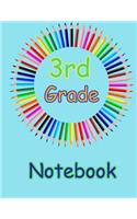 3rd Grade Notebook: Lined Paper 100 pages Wide Ruled Back To School Supplies Elementary Notebook Paper