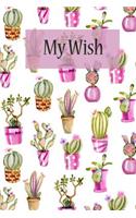 my wish: My Wish List Happy List journal daily planner favorite notebook notepad memo list agenda notepad and Inspirational Notebook Personal journal book re