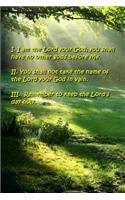 Religious Journal First Three Commandments Modern Wording