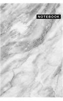 Notebook: (6 x 9) Composition Book, Daily Journal, 150 Lined Pages, Smooth Matte Marble Cover