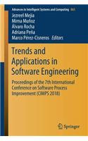 Trends and Applications in Software Engineering: Proceedings of the 7th International Conference on Software Process Improvement (Cimps 2018)