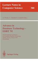 Advances in Database Technology - Edbt '92: 3rd International Conference on Extending Database Technology, Vienna, Austria, March 23-27, 1992. Proceedings