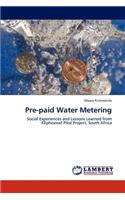 Pre-paid Water Metering