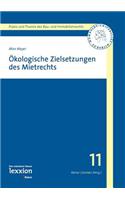 Okologische Zielsetzung Des Mietrechts