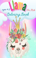 Llama Coloring Book For Kids: Have fun Awesome Illustrations Art Designs for kids, Fun and Educational Llamas Coloring Book for Children, A Fun Llama Coloring Book for Kids and G