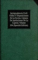 Jurisprudencia Civil: Fallos Y Disposiciones De La Excma. Camara De Apelaciones De La Capital, Volume 104 (Spanish Edition)
