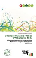Championnats de France D'Athl Tisme 1933