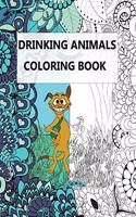 Drinking Animals Coloring Book