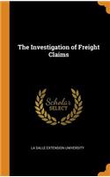 Investigation of Freight Claims