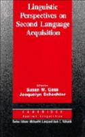 Linguistic Perspectives on Second Language Acquisition: (Cambridge Applied Linguistics)