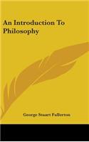 An Introduction To Philosophy