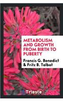 Metabolism and Growth from Birth to Puberty
