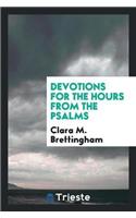 Devotions for the Hours from the Psalms