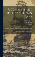 Complete List Of The American Navy