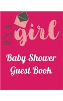 It's A Girl Baby Shower Guest Book