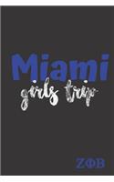 Miami Girls Trip: Zeta Phi Beta for sorority sister, friend, or family; ZPHI Sorority Paraphernalia for women