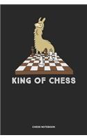 Chess Notebook: Dotted Log Book For Chess Player And Club Member: King Chess Journal Llama King Of Chess Gift