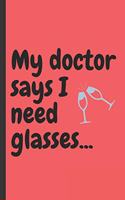 My doctor says i need glasses