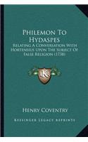 Philemon to Hydaspes