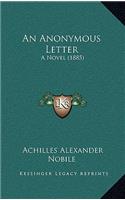 Anonymous Letter