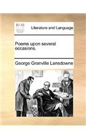Poems Upon Several Occasions.