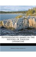 Representative Names in the History of English Literature