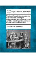 law of pleading and evidence in civil actions