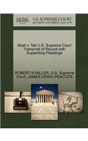 Abell V. Tait U.S. Supreme Court Transcript of Record with Supporting Pleadings