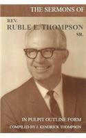 Sermons of Rev. Ruble E. Thompson Sr.