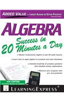 Algebra Success in 20 Minutes a Day