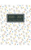 2020-2021 Two Year Planner: Elephant & Balloon Two Year Planner, Two Year Calendar 2020-2021, Daily Monthly Planner 2020 Size 8.5 x 11 Inch, Business Planners, Agenda, Schedule