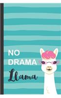 No Drama Llama Notebook: Fun and Pretty Notebook / Journal for Women