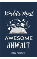 World's Most Awesome Anwalt 2020 Kalender