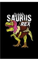 Gobble Saurus Rex Thanksgiving Dinosaur T Rex: Blank Lined Notebook Journal for Work, School, Office - 6x9 110 page